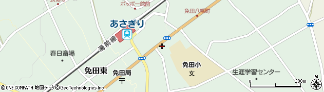 田中美容室　予約専用ダイヤル周辺の地図