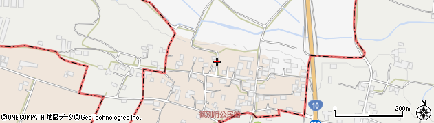 宮崎県児湯郡都農町篠別府周辺の地図