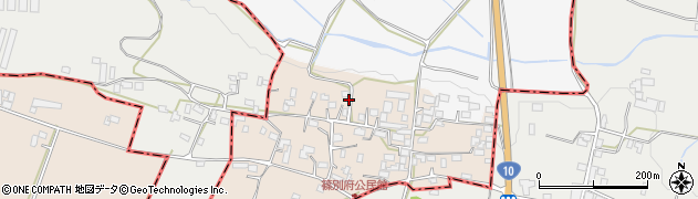 宮崎県都農町（児湯郡）篠別府周辺の地図