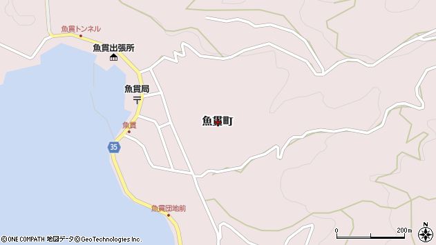 〒863-1721 熊本県天草市魚貫町の地図