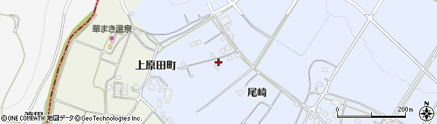 熊本県人吉市上原田町（尾崎）周辺の地図