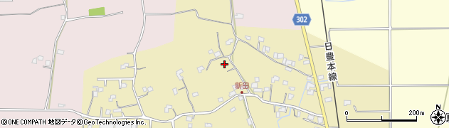 宮崎県都農町（児湯郡）新田周辺の地図