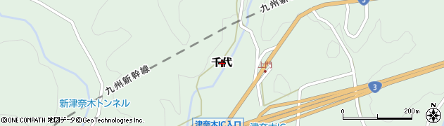熊本県津奈木町（葦北郡）千代周辺の地図