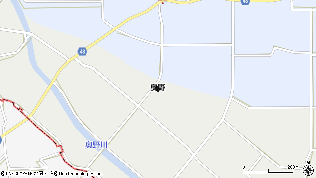 〒868-0504 熊本県球磨郡多良木町奥野の地図