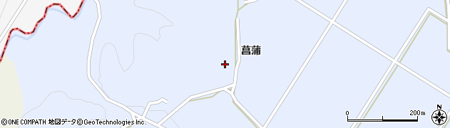 熊本県人吉市上原田町（菖蒲）周辺の地図