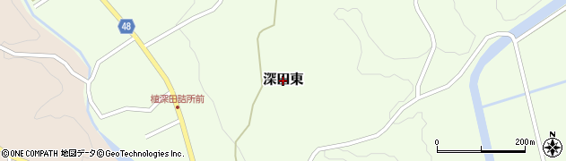 熊本県あさぎり町（球磨郡）深田東周辺の地図