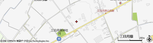 宮崎県都農町（児湯郡）三日月原周辺の地図