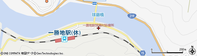 一勝地駅球磨村診療所周辺の地図