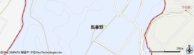 熊本県人吉市上原田町（馬草野）周辺の地図