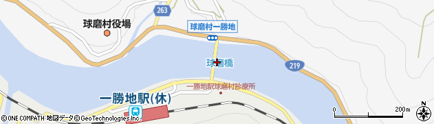 球磨橋周辺の地図