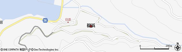 熊本県津奈木町（葦北郡）福浜周辺の地図