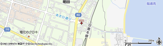 明田周辺の地図