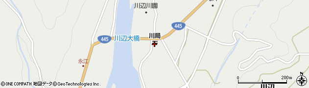 川郵便局周辺の地図