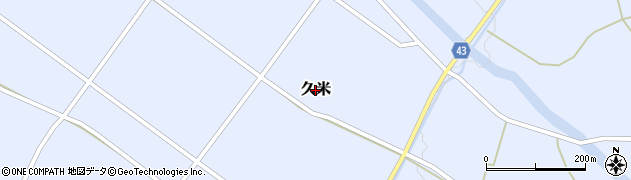 熊本県多良木町（球磨郡）久米周辺の地図