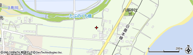 宮崎県都農町（児湯郡）明田周辺の地図