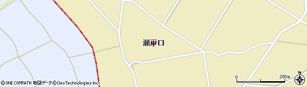 熊本県湯前町（球磨郡）瀬戸口周辺の地図