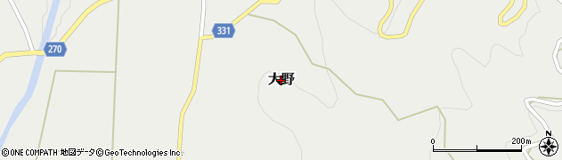 熊本県芦北町（葦北郡）大野周辺の地図