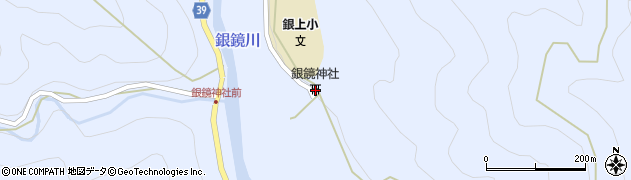 銀鏡神社周辺の地図