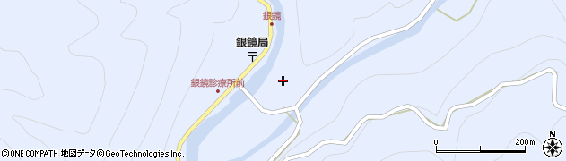 宮崎県西都市銀鏡周辺の地図