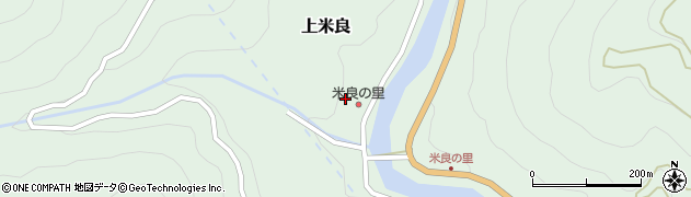 米良ジビエ加工所周辺の地図