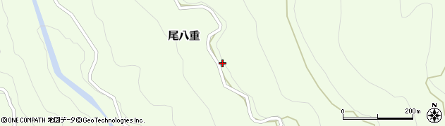 宮崎県西都市尾八重1223周辺の地図