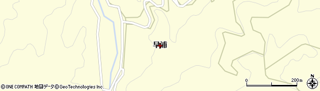熊本県天草市二浦町（早浦）周辺の地図