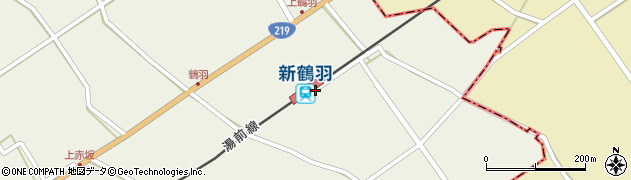 新鶴羽駅周辺の地図