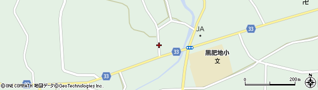 多良木警察署黒肥地駐在所周辺の地図