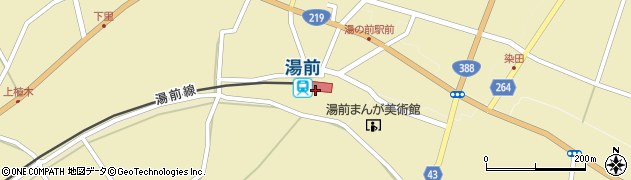 熊本県球磨郡湯前町周辺の地図