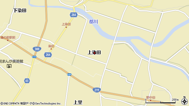〒868-0622 熊本県球磨郡湯前町上染田の地図