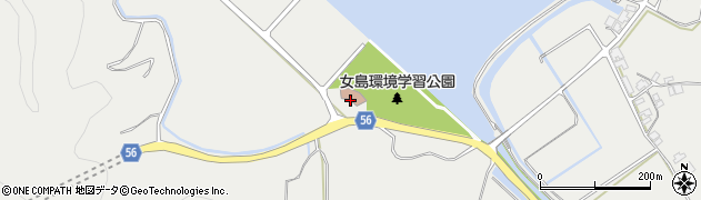 芦北町　女島活力推進センター周辺の地図