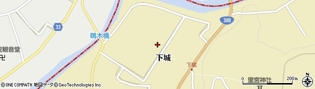 熊本県球磨郡湯前町下城周辺の地図