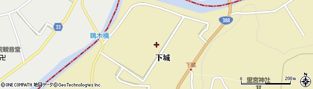 熊本県湯前町（球磨郡）下城周辺の地図