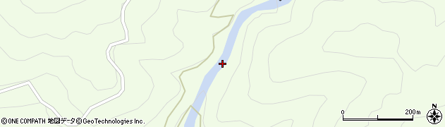 尾鈴山瀑布群周辺の地図