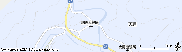 芦北警察署天月駐在所周辺の地図