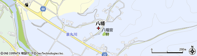 熊本県芦北町（葦北郡）八幡周辺の地図