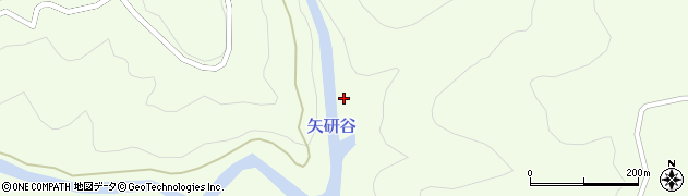 矢研谷周辺の地図