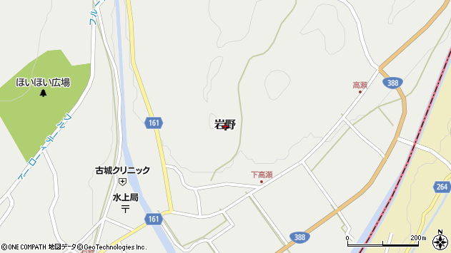 〒868-0701 熊本県球磨郡水上村岩野の地図