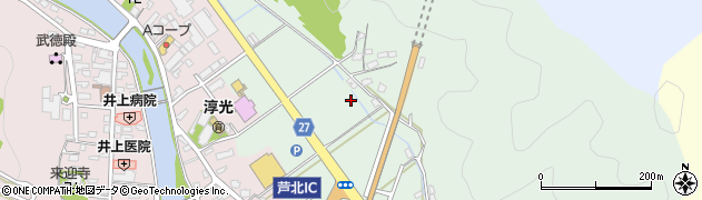 熊本県芦北町（葦北郡）花岡周辺の地図