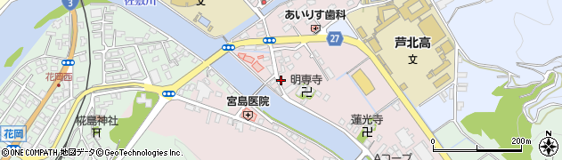 熊本県芦北町（葦北郡）佐敷（向町）周辺の地図