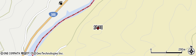 熊本県湯前町（球磨郡）浜川周辺の地図