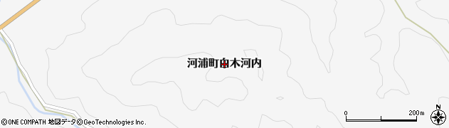 熊本県天草市河浦町白木河内周辺の地図