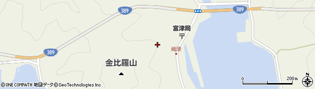 熊本県天草市河浦町崎津周辺の地図
