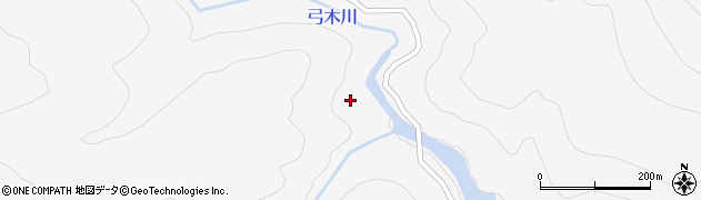 弓木川周辺の地図