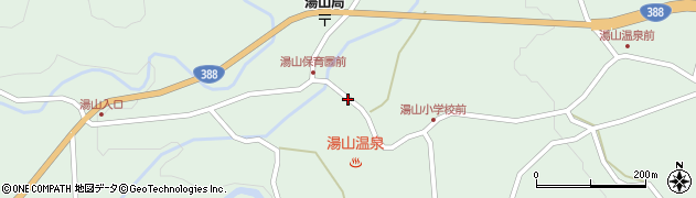 熊本県球磨郡水上村湯山300周辺の地図