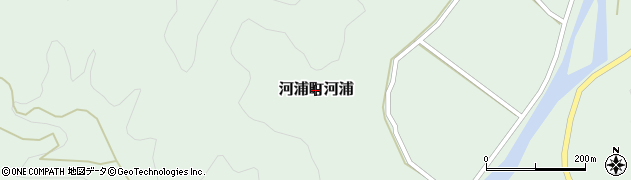 熊本県天草市河浦町河浦周辺の地図
