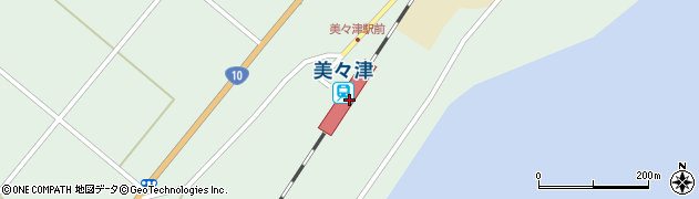 美々津駅周辺の地図