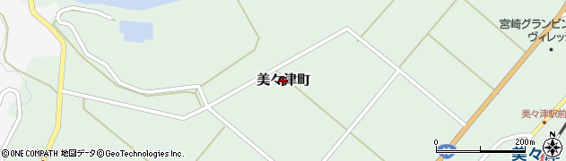 宮崎県日向市美々津町周辺の地図