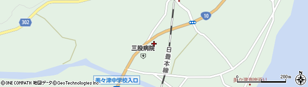 美々津郵便局周辺の地図