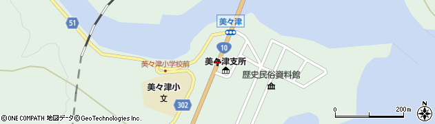 美々津支所周辺の地図